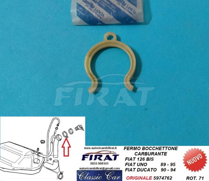 FERMO BOCCHETTONE CARBURANTE FIAT 126 BIS-UNO-DUCATO (5974762)